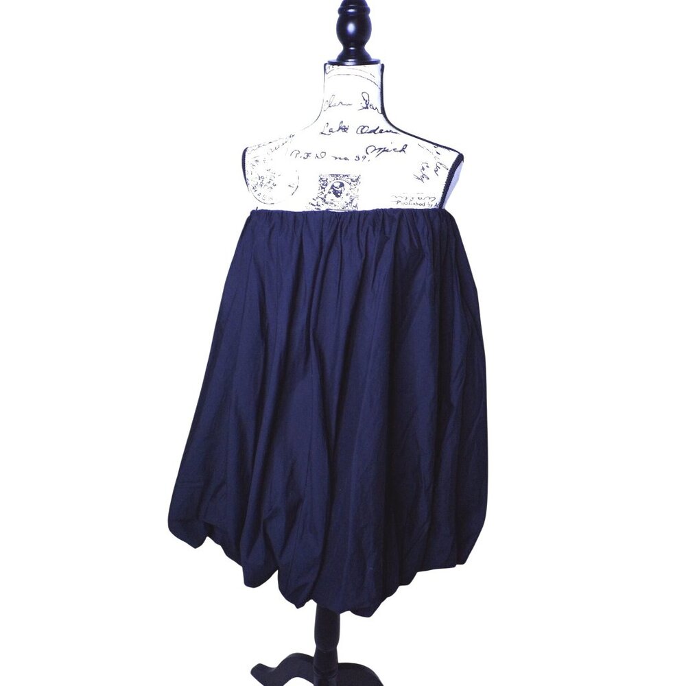 🆕ULLA JOHNSON Polline Bubble Hem Mini Dress Cotton Black 6 - Picture 8 of 13